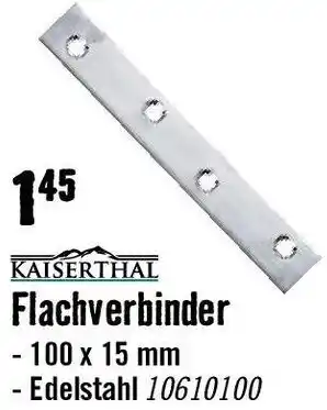 Hornbach Flachverbinder 100 x 15 mm Angebot