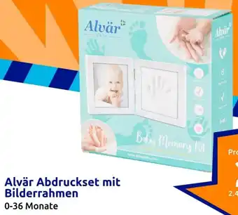 Action Alvär Abdruckset mit Bilderrahmen 0-36 Monate Angebot