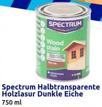 Action Spectrum Halbtransparente Holzlasur Dunkle Eiche 750ml Angebot