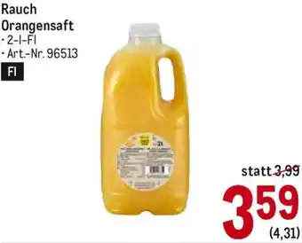 Metro Rauch Orangensaft Angebot