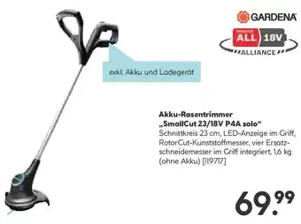 Akku-Rasentrimmer SmallCut 23/18V P4A solo
