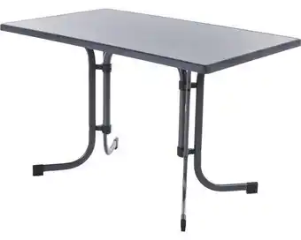 Hornbach Gartentisch mit Sevelit Tischplatte 115 x 70 x 72 cm klappbar schiefer Angebot