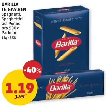 PENNY BARILLA TEIGWAREN Angebot