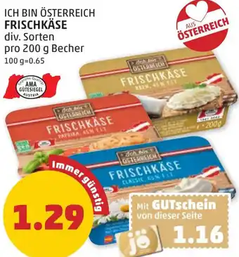 PENNY FRISCHKÄSE Angebot