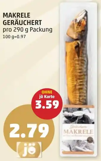 PENNY MAKRELE GERÄUCHERT 290g Angebot