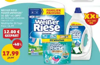 PENNY WEISSER RIESE PULVER UNIVERSAL od. GEL od. CAPS Angebot