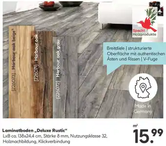 Hellweg Laminatboden Deluxe Rustic Angebot