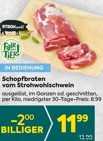 Billa Schopfbraten vom Strohwohlschwein Angebot