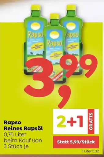 ADEG Rapso Reines Rapsöl 0.75 Liter Angebot