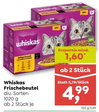 ADEG Whiskas Frischebeutel 1020 g Angebot