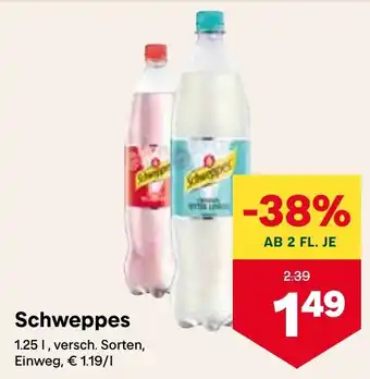 T&G Schweppes 1.25L Angebot