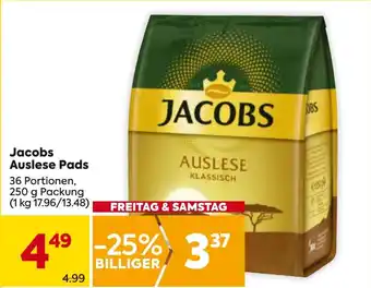 Billa Jacobs Auslese Pads 250g Angebot