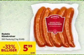 Billa Radatz Käsekrainer Angebot