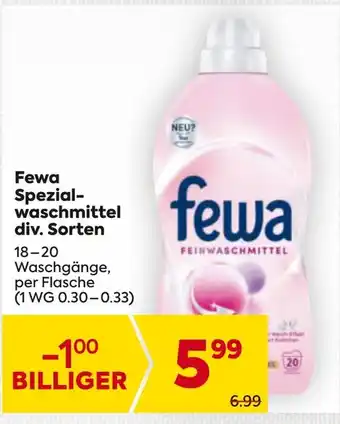 Billa Fewa Spezial- waschmittel Angebot