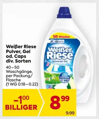 Billa Weißer Riese Pulver, Gel od. Caps Angebot