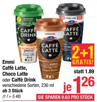 Maximarkt Emmi Caffè Latte, Choco Latte oder Caffè Drink 230ml Angebot