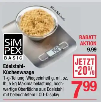 Maximarkt Edelstahl- Küchenwaage Angebot