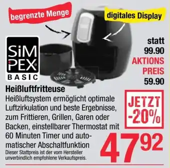 Maximarkt Heißluftfritteuse Angebot