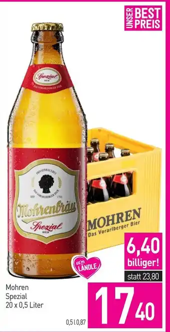 Sutterlüty Mohren Spezial 20 x 0.5 Liter Angebot