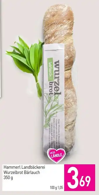 Sutterlüty Hammerl Landbäckerei Wurzelbrot Bärlauch 350 g Angebot