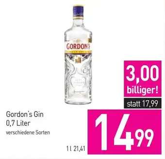 Sutterlüty Gordon's Gin 0.7 Liter Angebot