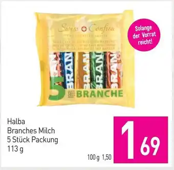 Sutterlüty Halba Branches Milch 5 Stück Packung 113 g Angebot
