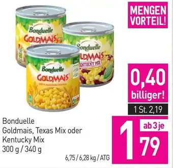 Sutterlüty Bonduelle Goldmais, Texas Mix oder Kentucky Mix 300 g/340 g Angebot