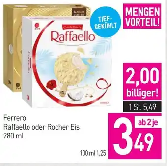 Sutterlüty Ferrero Raffaello oder Rocher Eis 280ml Angebot