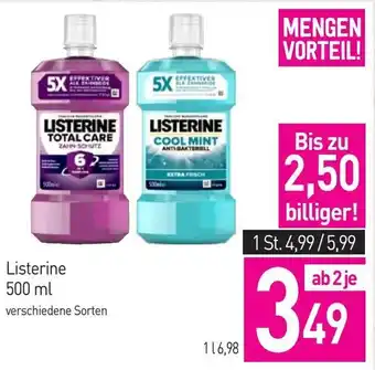 Sutterlüty Listerine 500 ml Angebot