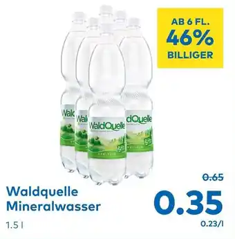 T&G Waldquelle Mineralwasser 1.5L Angebot