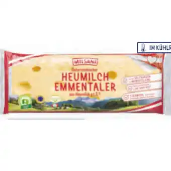 Hofer Milsani Heumilch Emmentaler HOFER 350 Gramm 1 Packung Angebot
