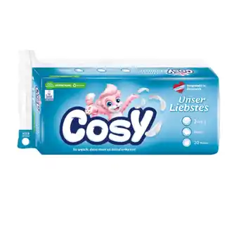 Bipa Cosy Toilettenpapier 3-lagig div. Sorten BIPA 20 Rollen 1 Packung Angebot
