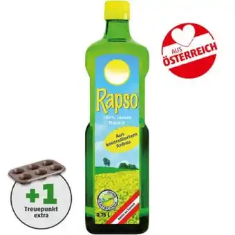PENNY Rapso Reines Rapsöl Penny 0.75 Liter 1 Flasche Angebot