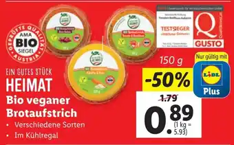 Lidl Bio veganer Brotaufstrich 150g Angebot