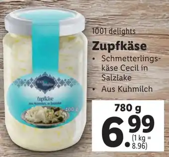 Lidl Zupfkäse 780g Angebot