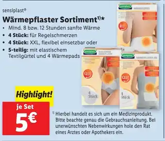 Lidl Wärmepflaster Sortiment Angebot