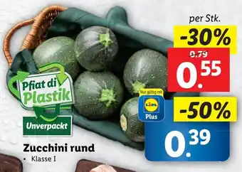 Lidl Zucchini rund Angebot