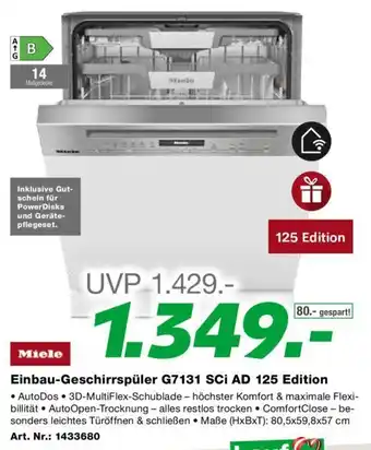 EP Einbau-Geschirrspüler G7131 SCI AD 125 Edition Angebot