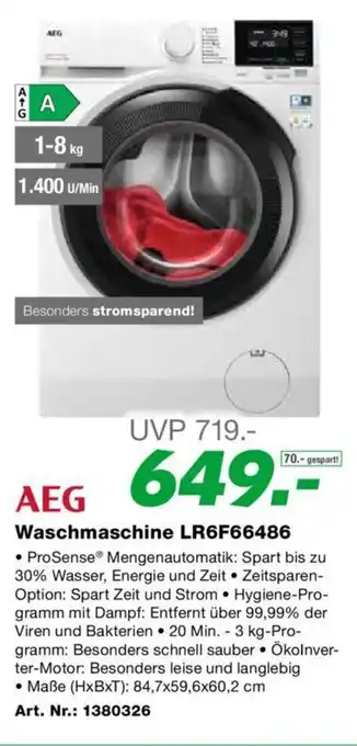 EP Waschmaschine LR6F66486 Angebot