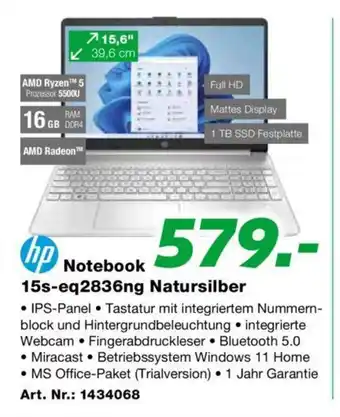 EP Notebook 15s-eq2836ng Natursilber Angebot