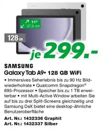 EP Galaxy Tab A9+ 128 GB WiFi Angebot
