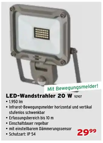 Salzburger Lagerhaus LED-Wandstrahler 20 W Angebot