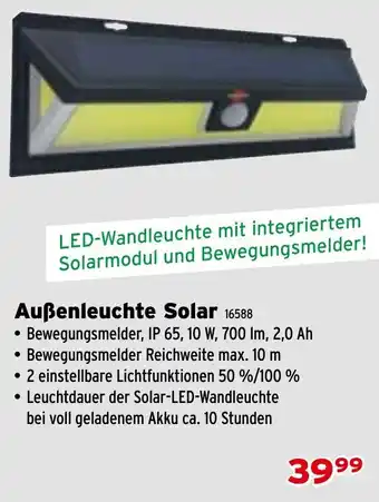 Salzburger Lagerhaus Außenleuchte Solar Angebot