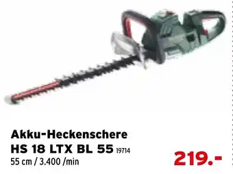 Salzburger Lagerhaus Akku-Heckenschere HS 18 LTX BL 55 Angebot