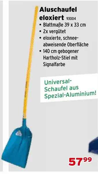 Salzburger Lagerhaus Aluschaufel eloxiert Angebot