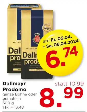 Unimarkt Dallmayr Prodomo 500g Angebot