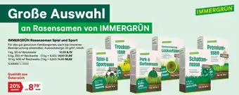 Lagerhaus IMMERGRÜN Rasensamen Spiel und Sport Angebot