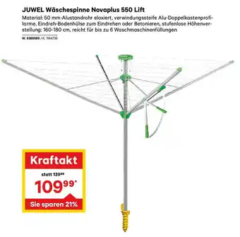 Lagerhaus JUWEL Wäschespinne Novaplus 550 Lift Angebot