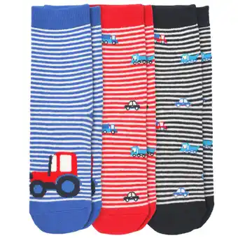 Ernsting's family 3 Paar Jungen Socken mit Fahrzeug-Motiven Angebot