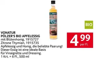 Transgourmet VONATUR PÖLZER'S BIO APFELESSIG 500ml Angebot
